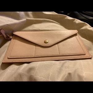 Dooney & Bourke Leather Wristlet Blush Pink